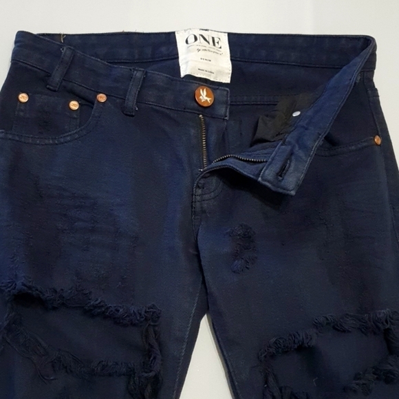 One Teaspoon Free birds Distress Jeans - Picture 5 of 12